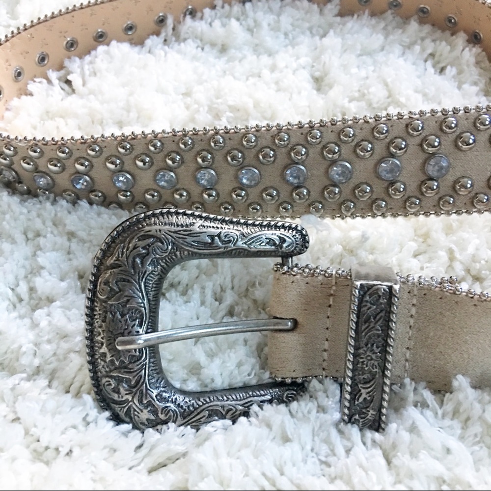 GUESS Studded Tan Belt